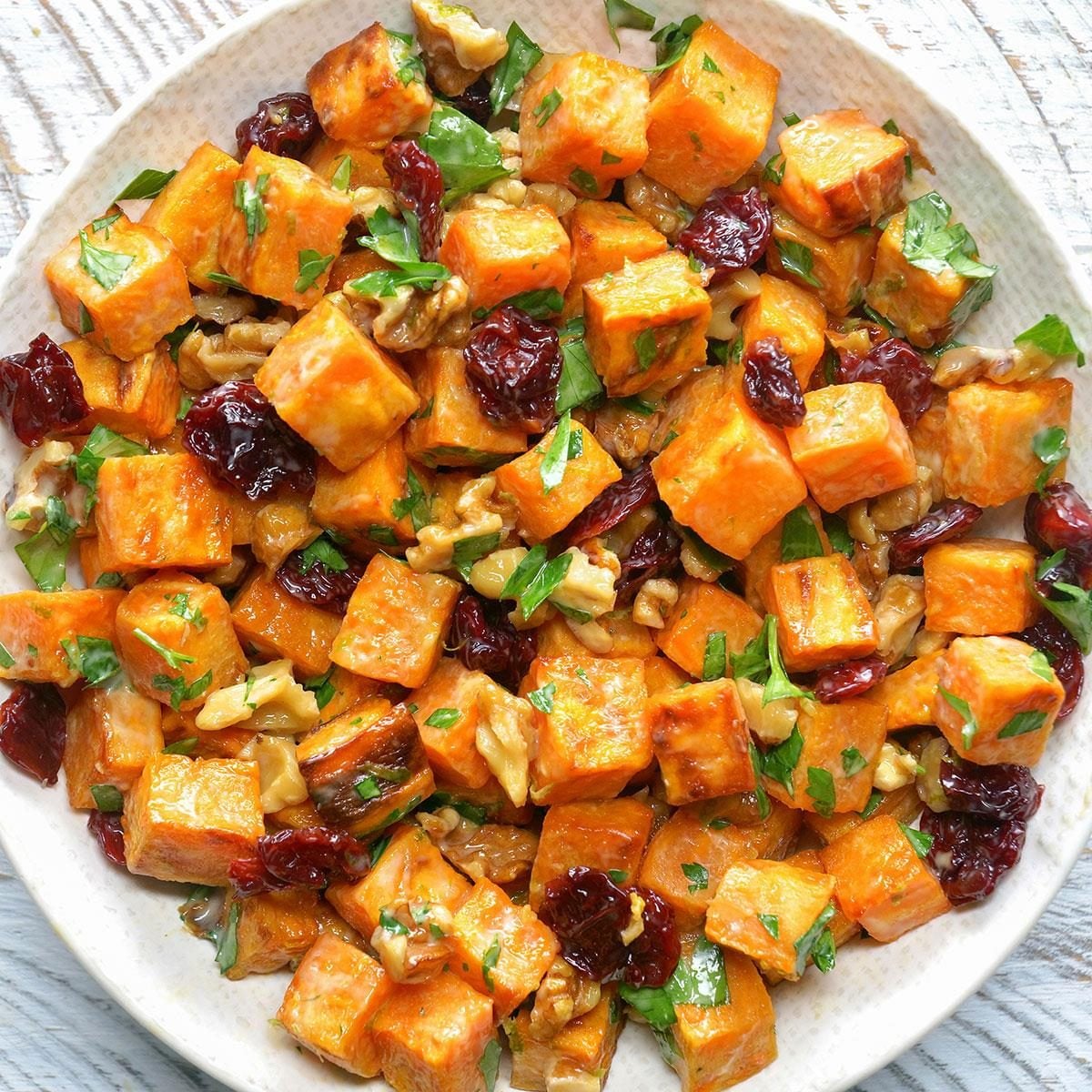 Roasted Sweet Potato Salad: Healthy & Flavorful Fall Side Dish